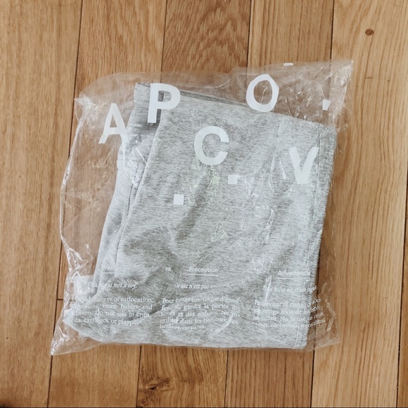 A.P.C. X OV Zip Leggings in cloud. NWT - Picture 4 of 4